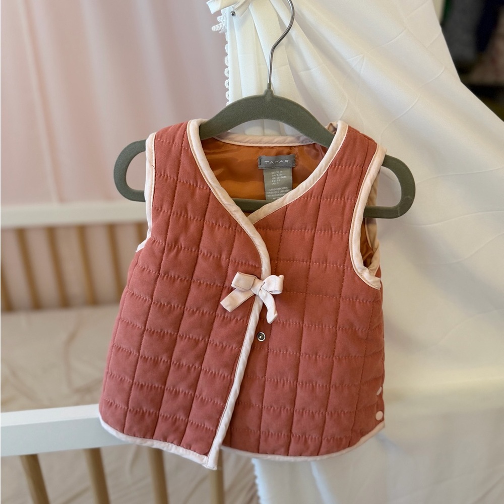 Quilted Pink Kids Vest